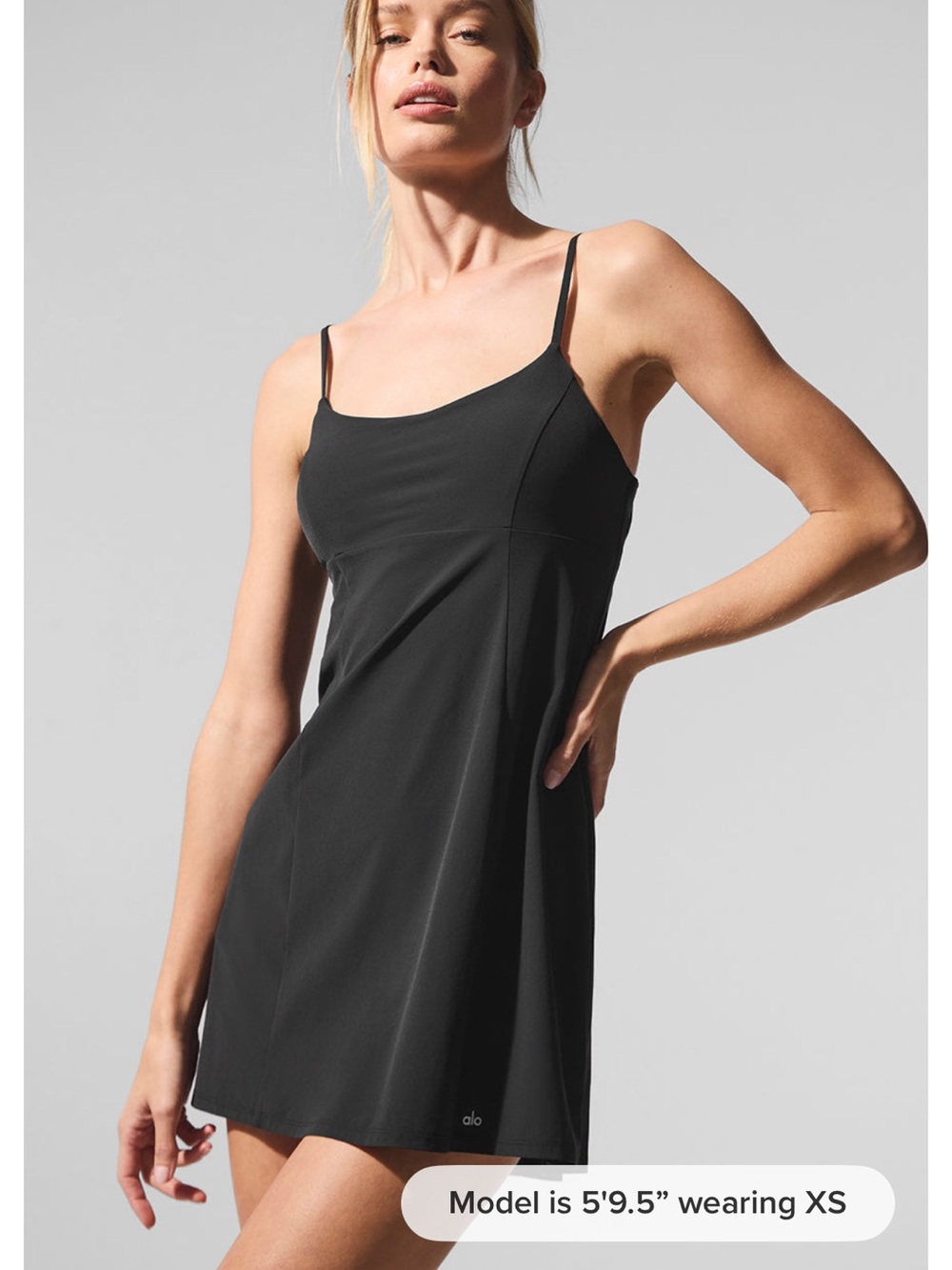 ALO Yoga Breezy Tennis Dress - Black